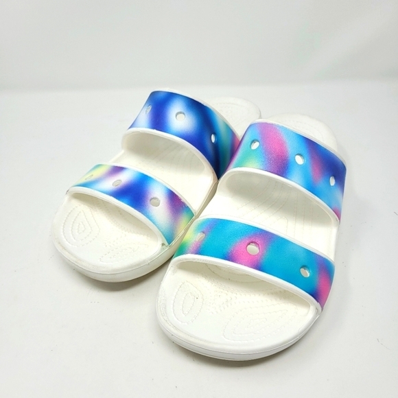 Classic Crocs Solarized Tie Die‎ Sandals Slip On Women's 11 Unisex Men's … - Picture 1 of 8